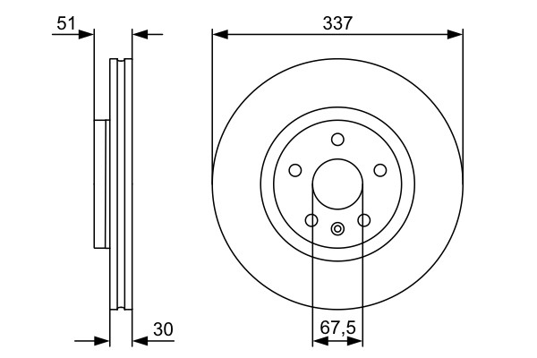 2x Brake Discs Pair Vented fits SAAB 9-5 YS3G 2.8 Front 10 to 12 A28NER 337mm gallery