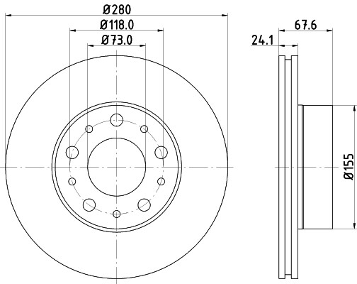 MINTEX Front BRAKE DISCS + PADS for FIAT DUCATO Bus 115 Multijet 2.0D 2011->on gallery