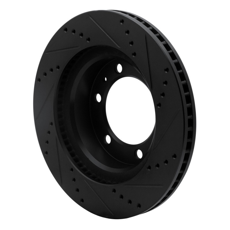DFC Part 633-76128L Front Left Drilled & Slotted Brake Rotor for Toyota FJ gallery