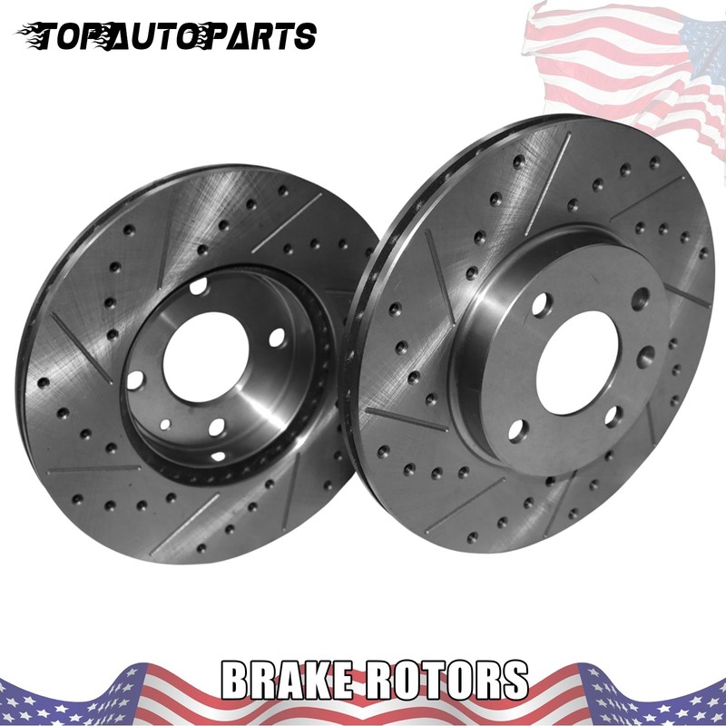 2x 256mm Front Disc Brake Rotors for Chevrolet Spark 2016 2017 2018 2019-2022