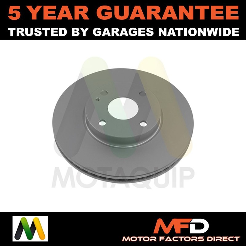 1x Brake Disc Front Motaquip Fits Mazda 2 2014- 1.5 D DA7R3351 D09T33251