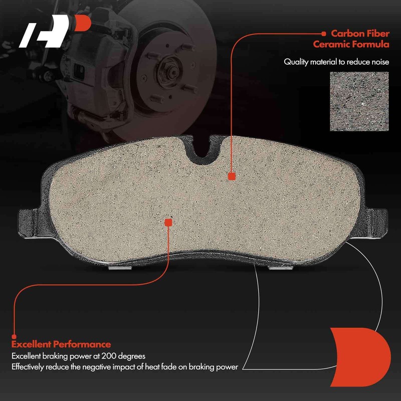 A-Premium Front Disc Brake Rotors & Ceramic Pad for Land Rover Range Rover Sport gallery