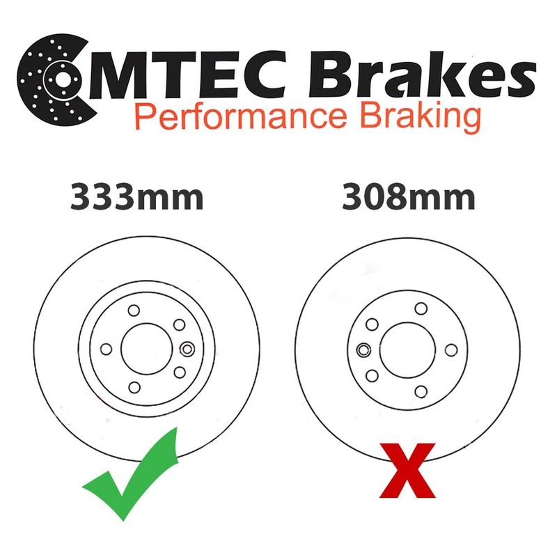 VW Caravelle 1.9 2.5 Tdi 4Motion 3.2V6 T5 03-10 front brake discs 333mm gallery