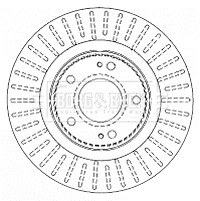 Fits Mitsubishi Outlander 2001- Baxter Front 1x Brake Disc 4249F3 gallery