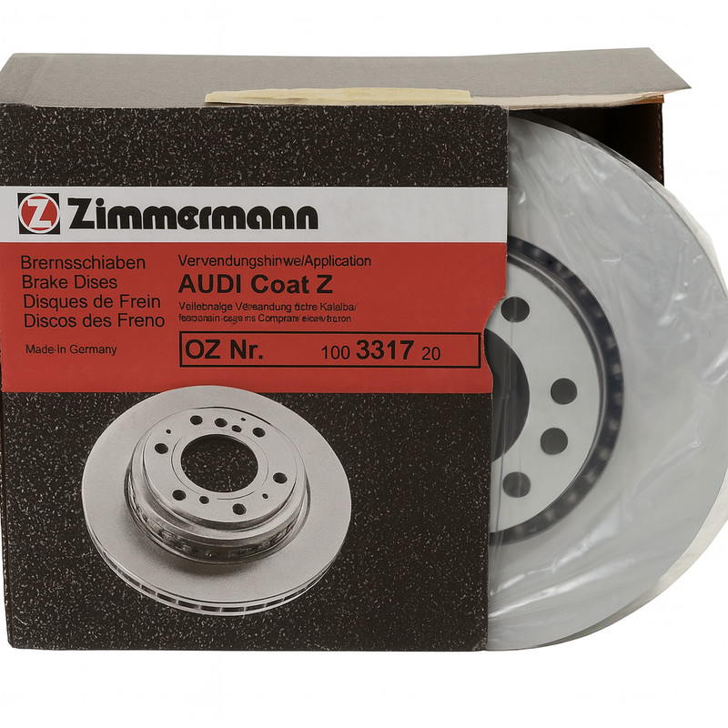 Zimmermann 100.3317.20 2 piece brake discs coat Z for Audi Audi (FAW), front