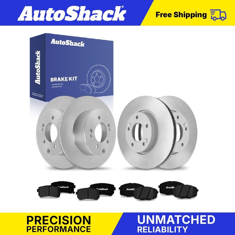 Front Rear Brake Rotors Ceramic Pads for Kia, Forte 2010-2013, FWD L4 2.4L