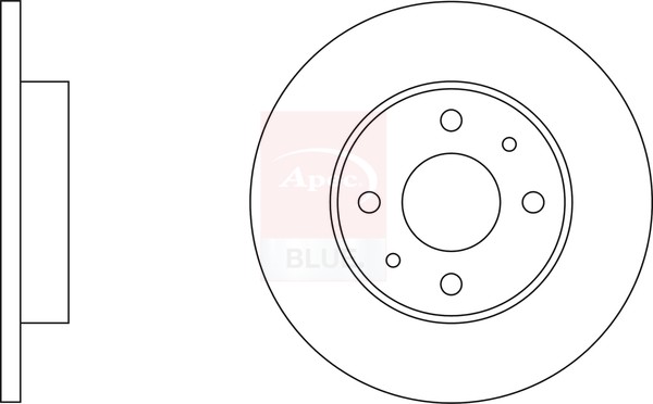 2x Brake Discs Pair Solid fits ALFA ROMEO 155 167 Rear 1.7 1.8 2.0 2.5 92 to 97 gallery