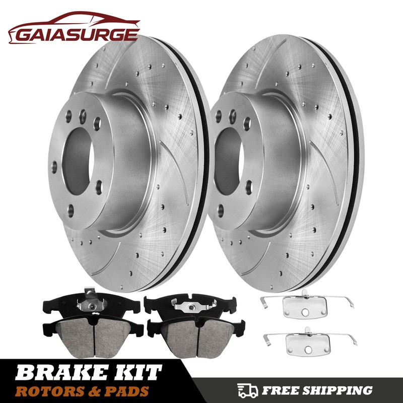 312mm Front Disc Brake Rotor & Ceramic Pad for 2010 – 2013 BMW 323i 328i xDrive