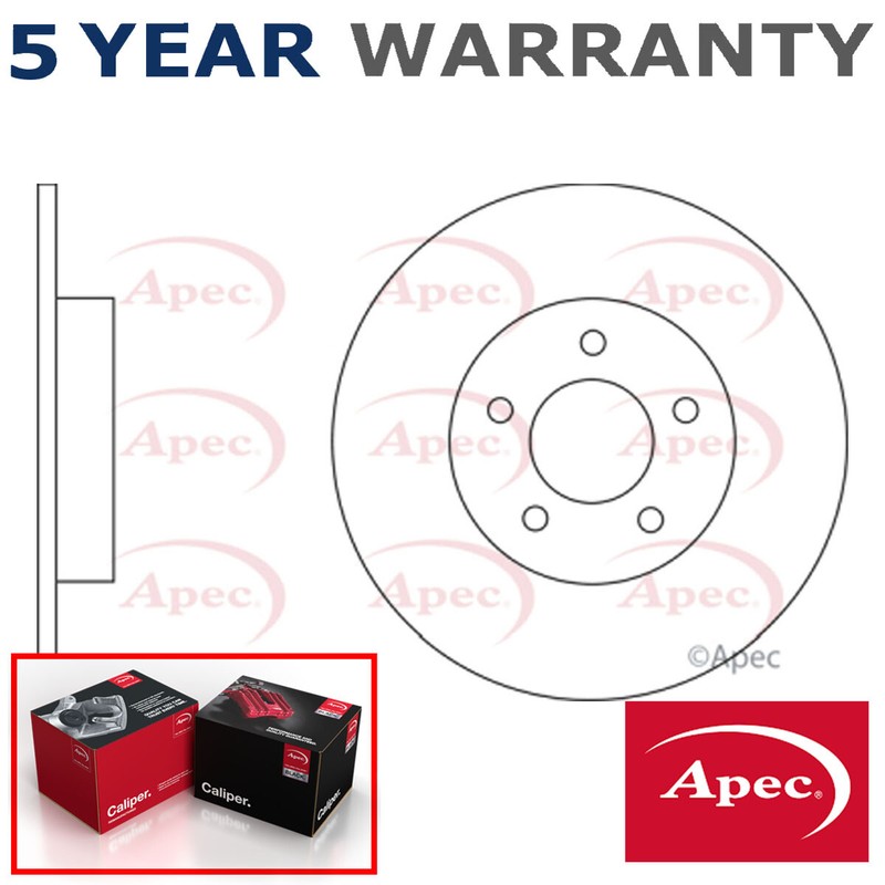 Apec Rear 1x Brake Disc Fits Mazda 5 2005-2016 1.6 1.8 2.0 D C23Y26251A