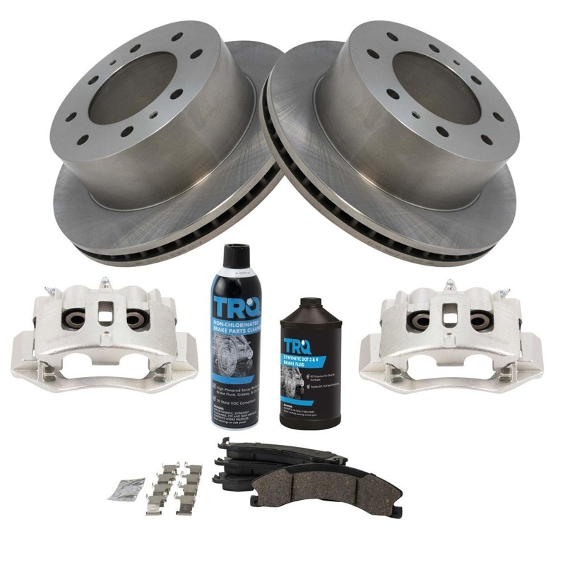 TRQ Rear Brake Pad & Rotor Kit Fits 2016 Chevrolet Suburban 3500 HD gallery