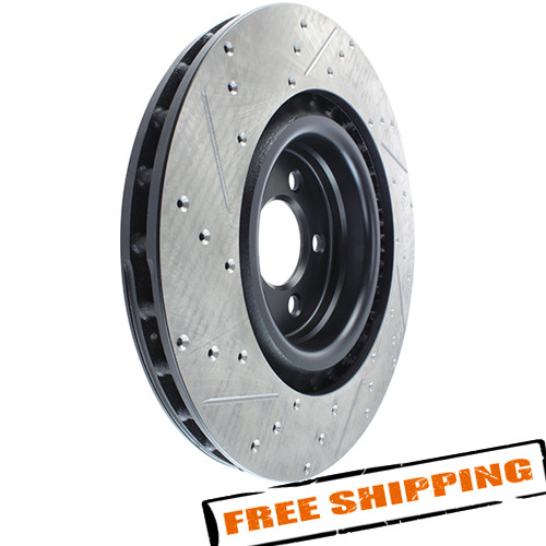 StopTech 127.63063L Drilled & Slotted Front Brake Rotor for 06-17 Dodge Charger gallery