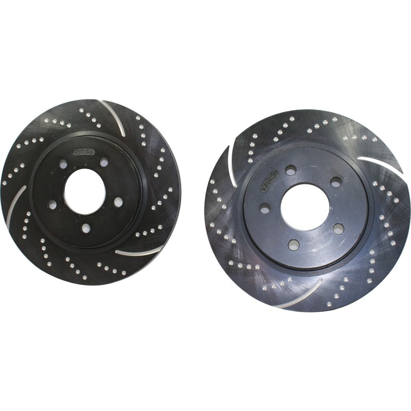 GD7254 EBC 2-Wheel Set Brake Discs Rear for Ford Mustang 2005-2014 Iron