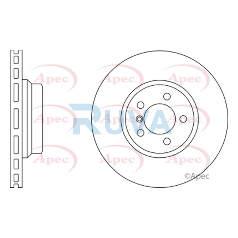 Fits BMW 7 Series 2001-2008 3.0 D 4.4 Ruva Front Brake Disc 34116750267