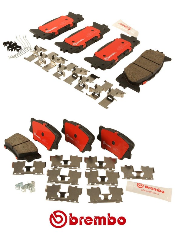 2-Genuine Brembo Front + Rear Pad Set for Toyota Camry Avalon Lexus ES350