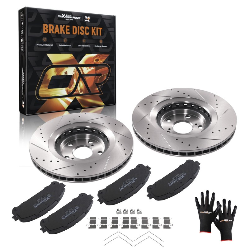 Front Brake Rotors and Pads Kit for Lexus NX200t 2015-2017 NX300 2018-2021 D1324
