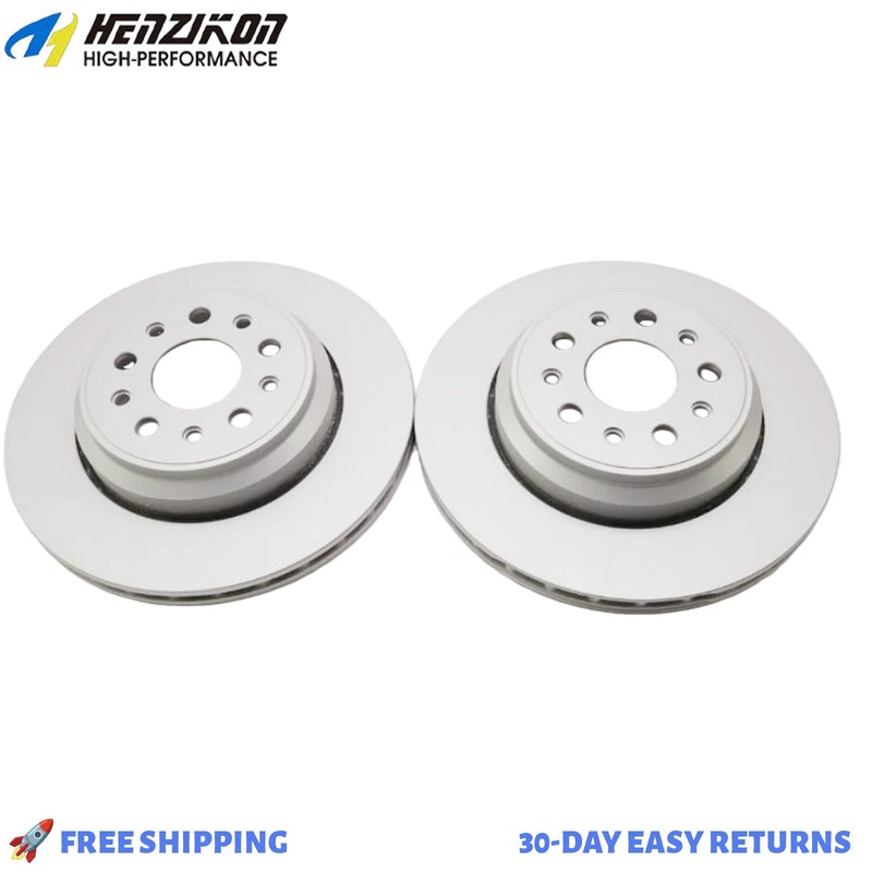 For 2014 2015 2016 Maserati Ghibli Rear Brake Disk Rotors Smooth 2 Pcs #6567