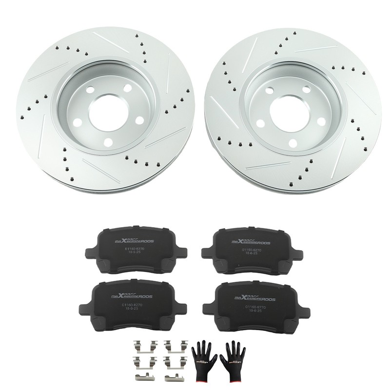 Front Brake Rotors+Brake Pads Kit for Chevrolet Malibu 2006-2012 S-55093 P-1160