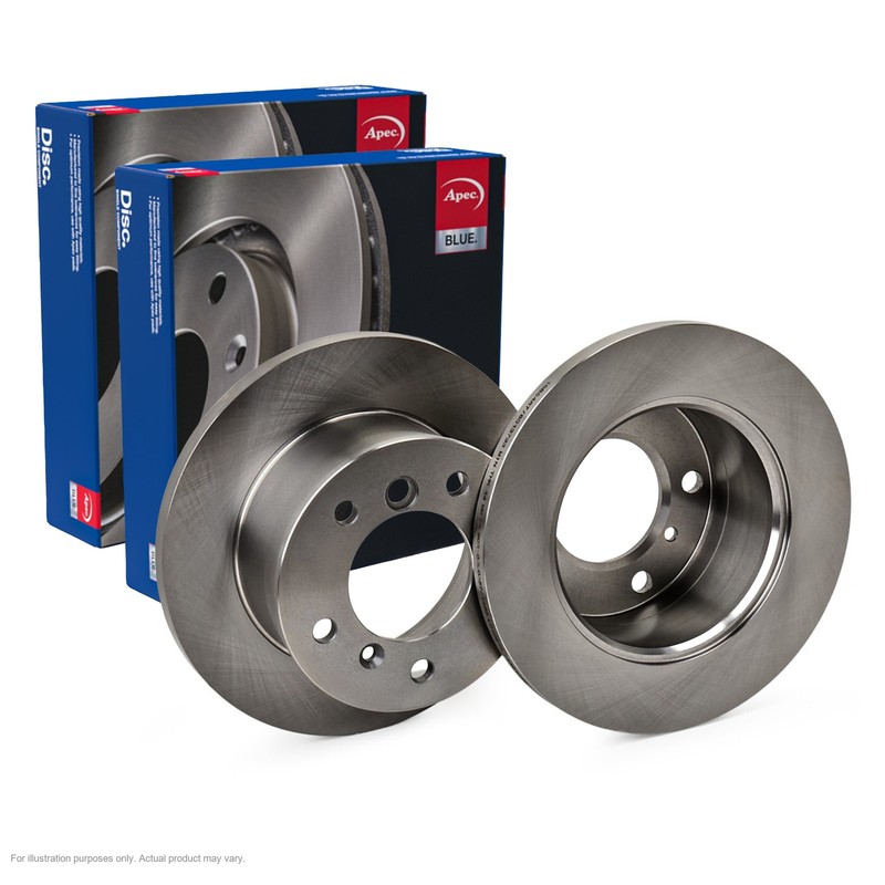 2X APEC Rear Brake Discs for VW LT Mk II Bus 1996-2006 272mm Solid SDK6111