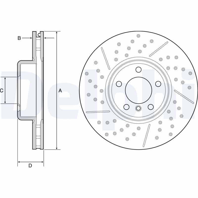 Delphi BG9234C Brake Disc for BMW