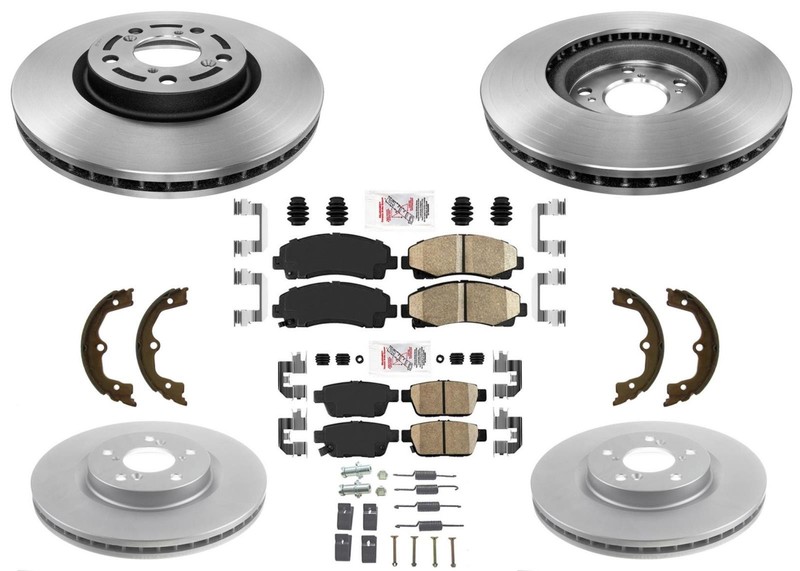 Performance Disc Brake Rotors Ceramic Pads Fits Acura TL 09 10 11 2012 2013 2014