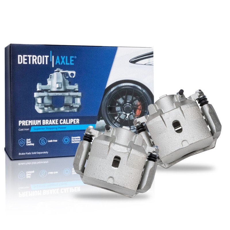 Front Drilled Rotors + Brake Calipers & Ceramic Brake Pads for 2006-12 Malibu G6 gallery