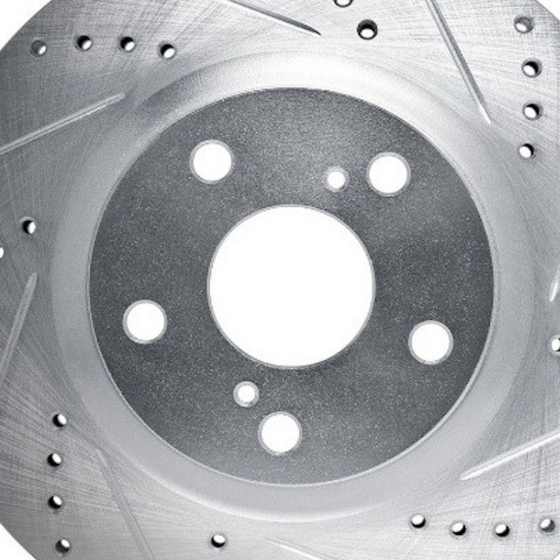 For BMW 540i 1997-2003 Rotor Set Front | Silver | Vented | Drilled and Slotted gallery