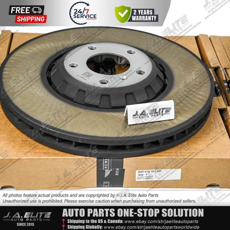 4pcs Front & Rear Brake Discs Set fit Bentley Bentayga 4M0615601N, 4M0615301AR gallery