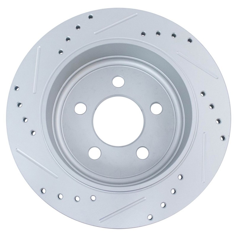 TRQ Performance Drilled Slotted Brake Rotor & Metallic Pad Rear Kit w/Chemicals gallery