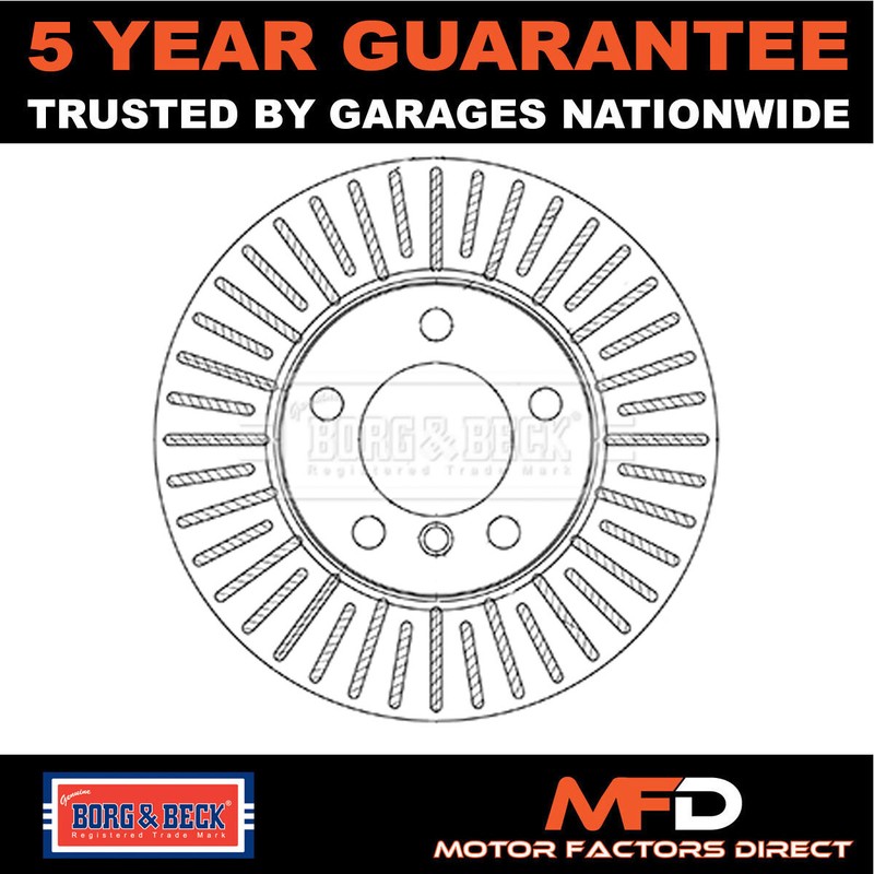 Fits Mini Countryman Paceman 1.6 D 2.0 One 1x Brake Disc Front Borg & Beck