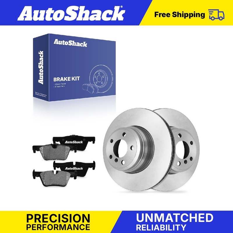 Rear Brake Rotors Ceramic Pads for BMW, 328i xDrive 2013-2015, AWD L4 2.0L