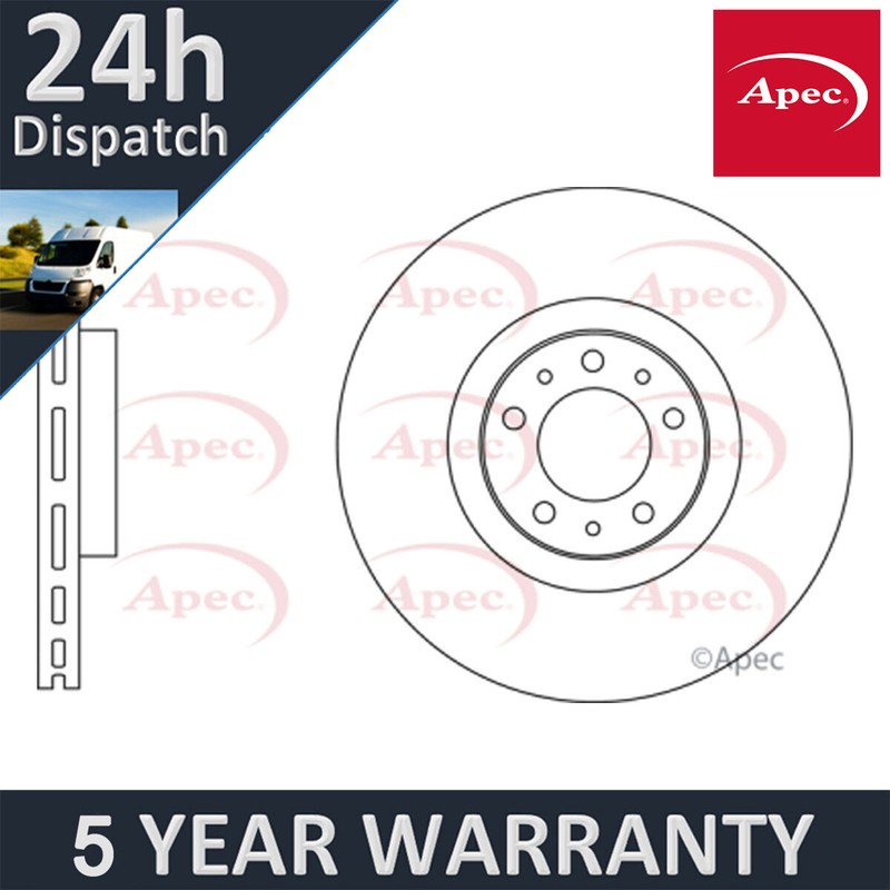 Fits Peugeot 308 SW 508 DS DS7 1.6 2.0 HDi Apec Front Brake Disc 9804605780