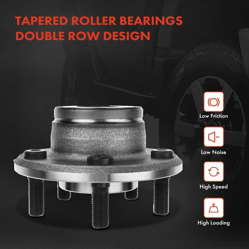 Front & Rear Drilled Rotor & Brake Pad + Wheel Hub Bearing for Chrysler 300 2009 gallery