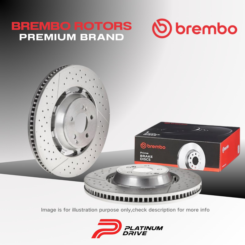 1 Pair Brembo Front Disc Rotors for Mercedes Benz AMG GT X290 2018-2021 390mm