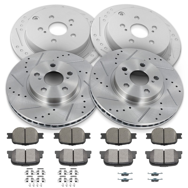Fits Scion Tc 2005 2006 – 2010 4X Brake Rotors 8X Ceramic Pads Front & Rear