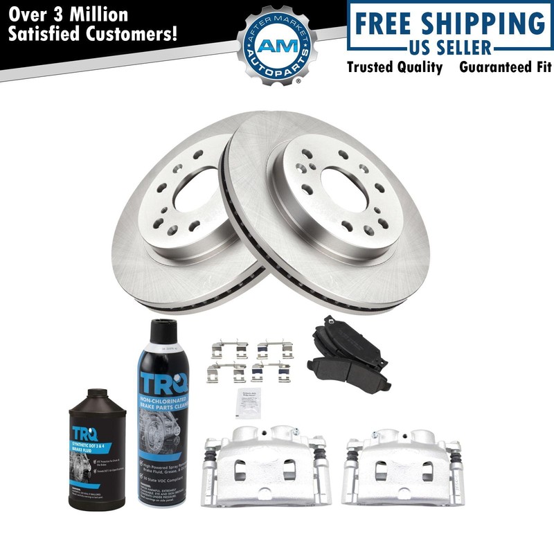 Front Brake Pad & Rotor Kit Semi-Metallic for Cadillac Chevrolet GMC