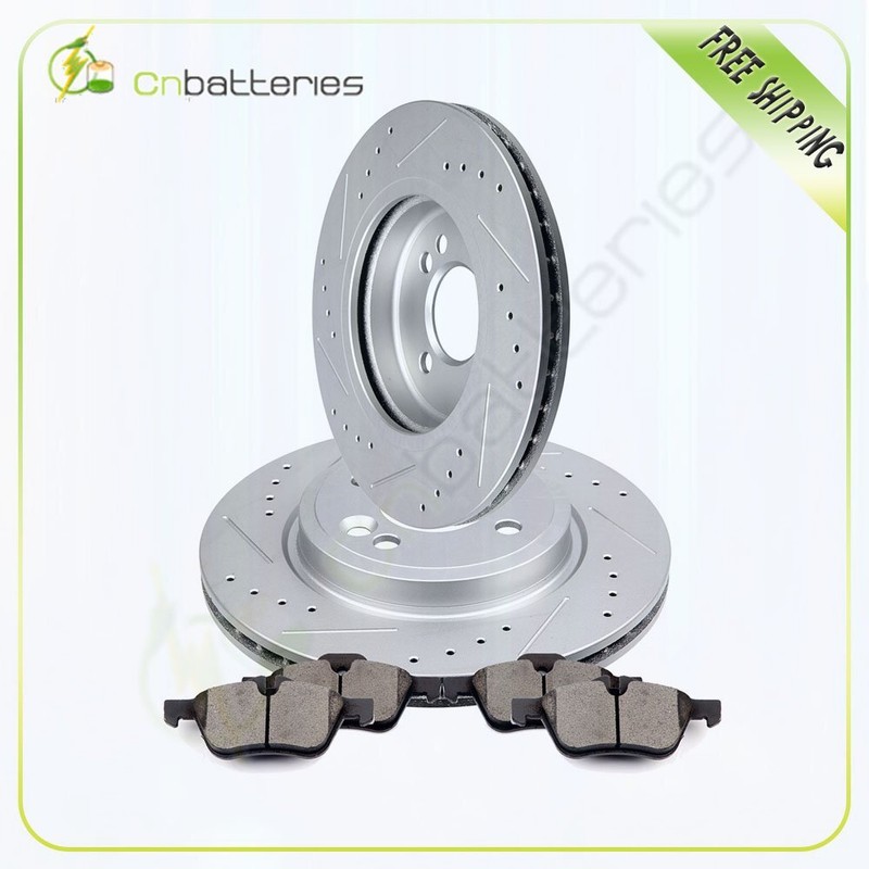 Front Brake Rotors And Ceramic Pads For Mini Cooper 2002-2006