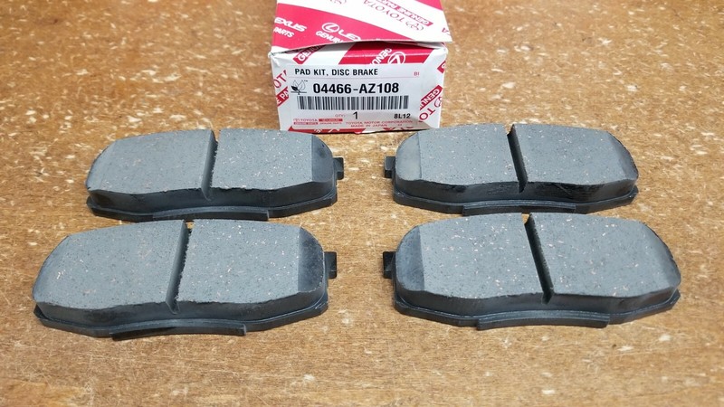 Toyota Tundra 2007-2017 Rear Genuine Ceramic Brake Pads w/o Shims 04466-AZ208