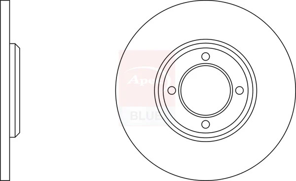 2x Brake Discs Pair Solid fits FORD CAPRI Mk3 1.6 Front 78 to 87 LCN 244mm Set gallery
