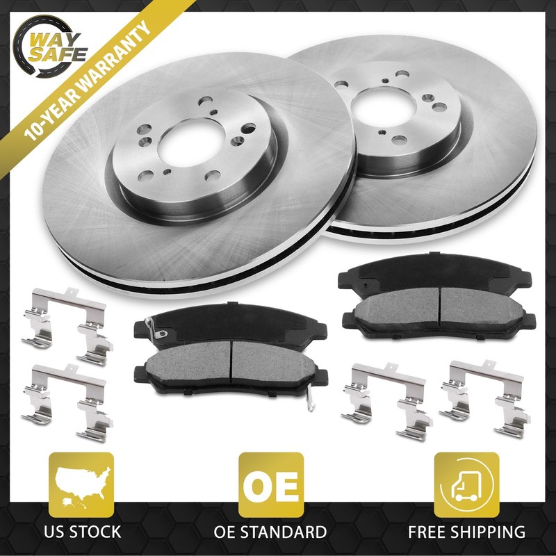 12.98″ (330mm) Front Brake Pad and Rotor Kit for 2010-2013 Acura ZDX Honda Pilot