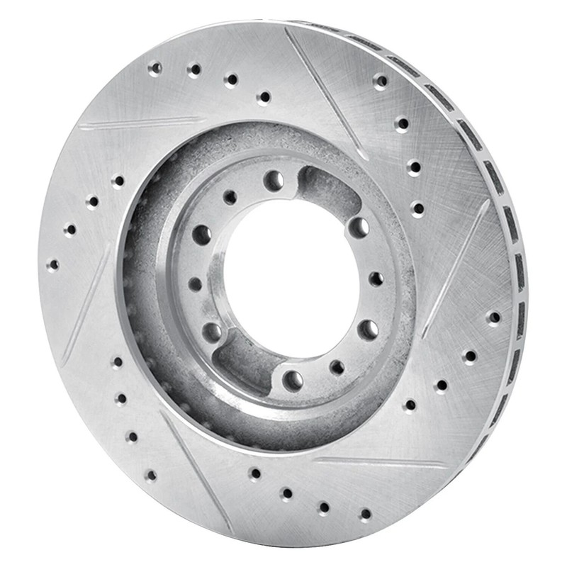 For Mitsubishi Montero 90-96 Brake Rotor eLINE Drilled & Slotted 1-Piece Front