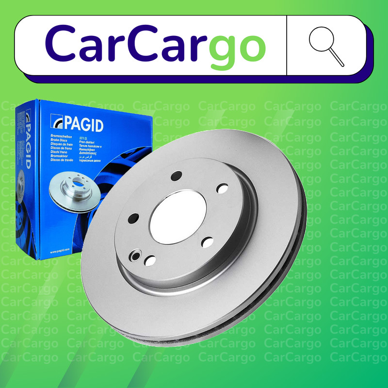 Pagid Solid Rear Brake Discs Pair For Hyundai i30 1.6 GDi 2011-2024 262 mm