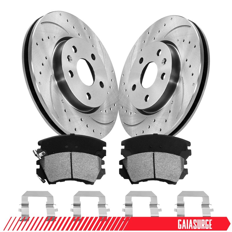 321mm Front Brake Rotors + Ceramic Brake Pads Kit for Chevrolet Camaro