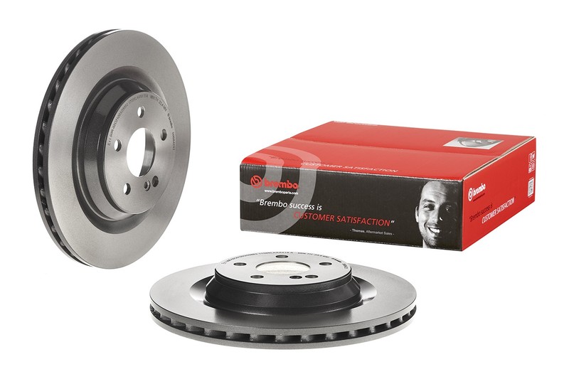 Brembo Rear Left or Right 330mm Coated Disc Brake Rotor For Mercedes R230 SL600