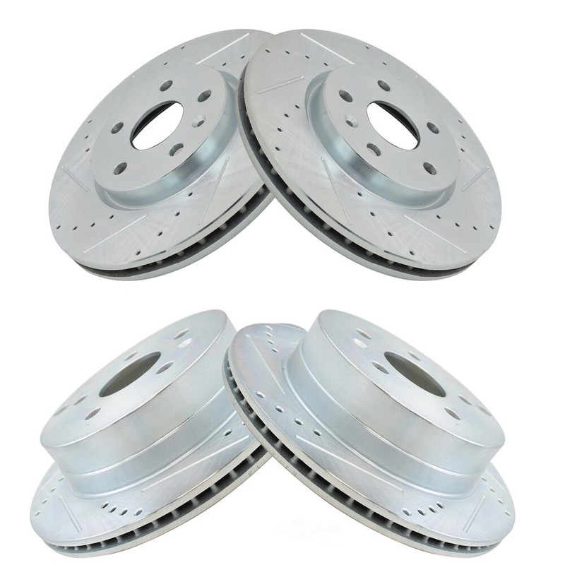 Disc Brake Rotor Set-Performance Performance 4 Piece Brake Rotor Set TRQ