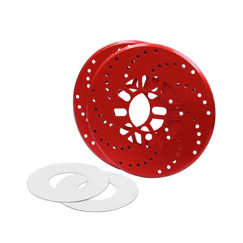 4PCS Aluminium Car Wheel Brake Disc Cover Vehicle Decorative Rotor Cross Drilled gallery