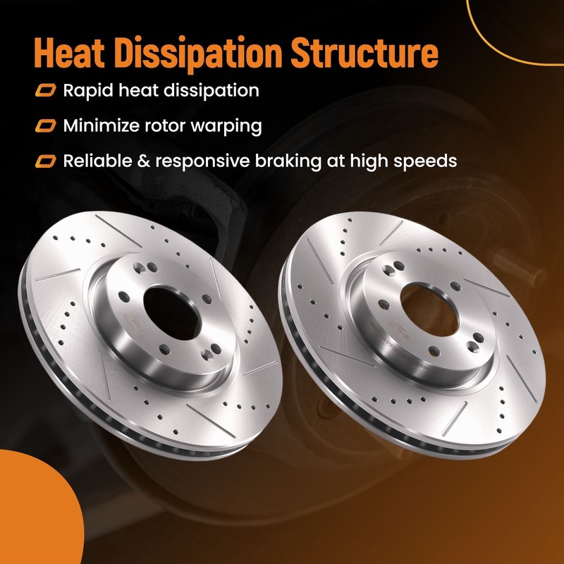 Front Left&Right Brake Rotors Ceramic Pads for Hyundai Sonata 2011-2015 S31427 gallery