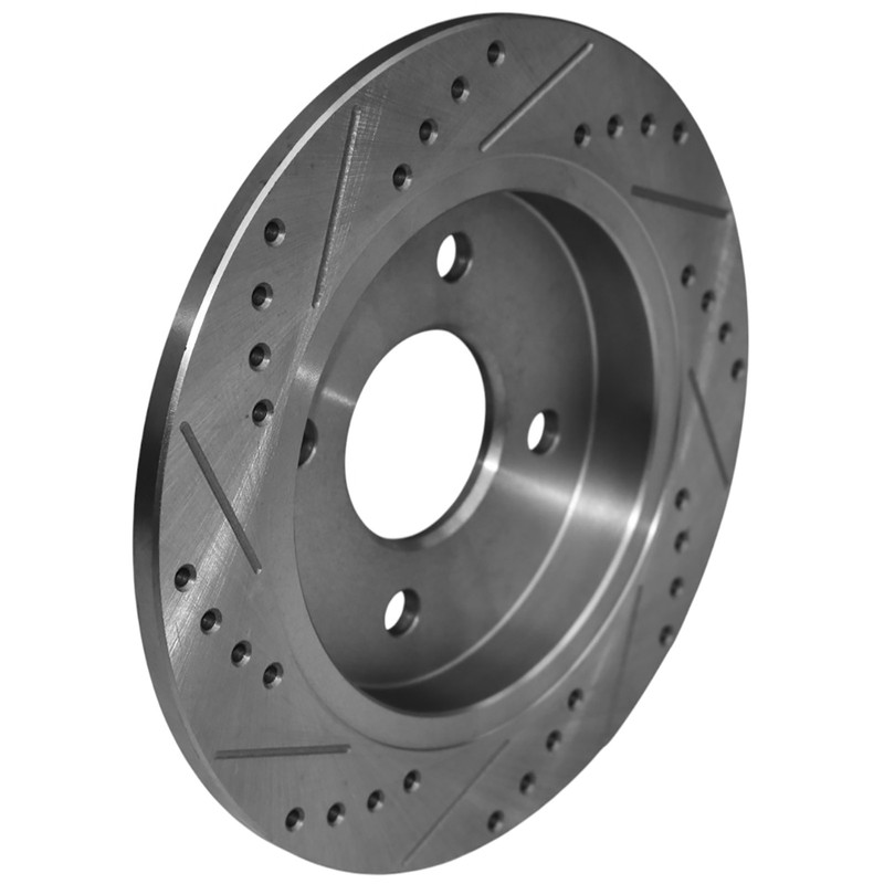 2Pcs 252.5mm Rear Drilled & Slotted Brake Rotors for Ford Fiesta 2014-2019 Focus gallery