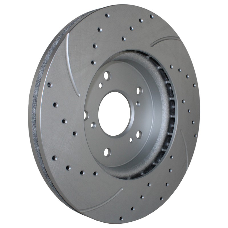 Front Rear Brake Kit Drilled Rotors TRW Pro Ceramic Pads For Honda CR-V 2.4L AWD gallery