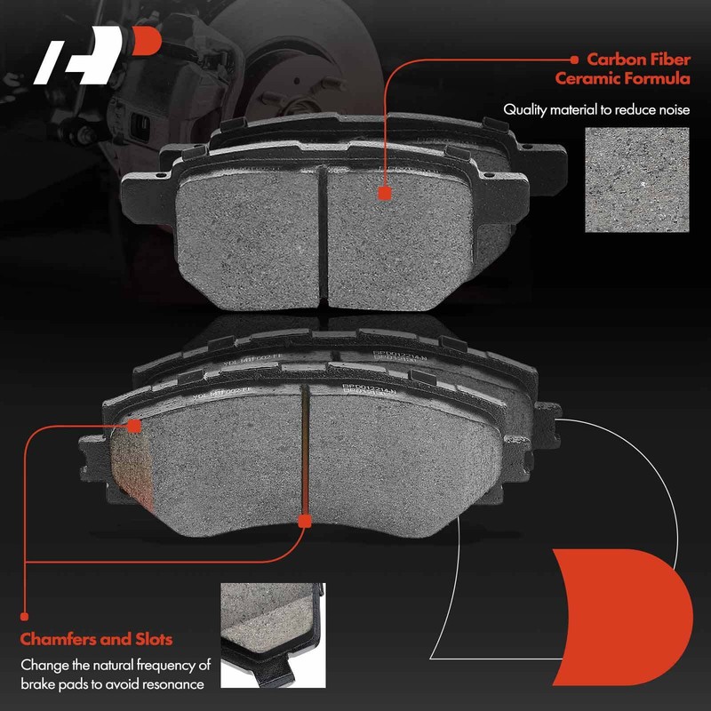 A-Premium Front & Rear Drilled Brake Rotor & Ceramic Brake Pad for Scion xB 2.4L gallery