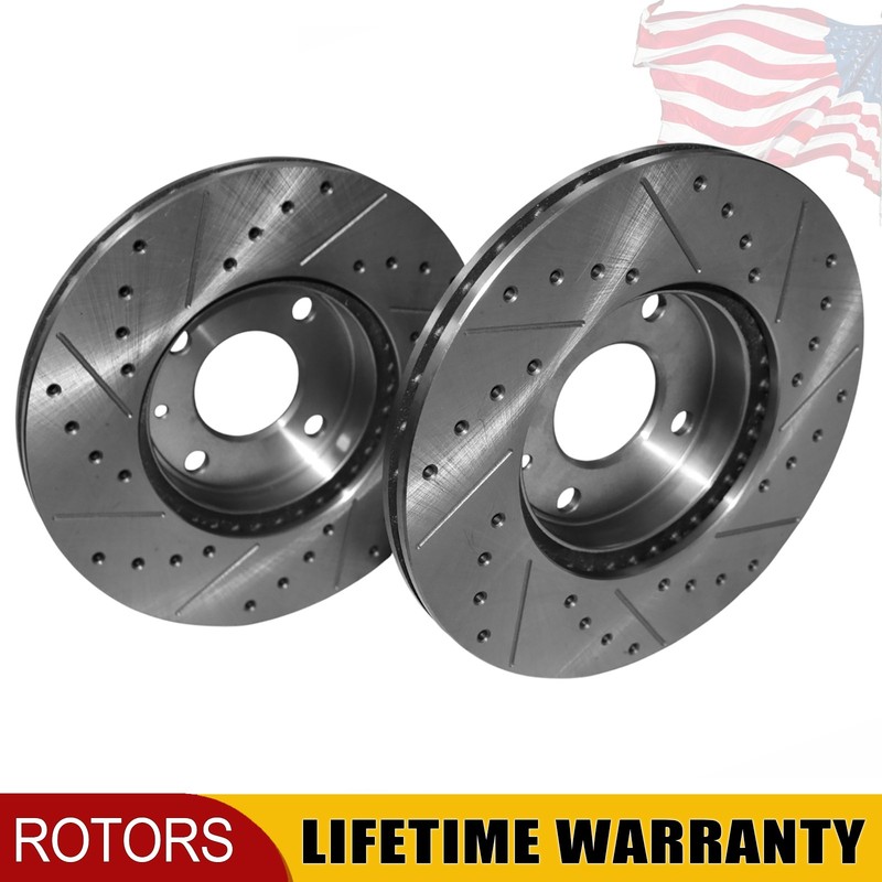 2x 256mm Front Disc Brake Rotors for Chevrolet Spark 2016 2017 2018 2019-2022